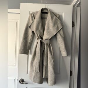Zara Gray Belted Coat